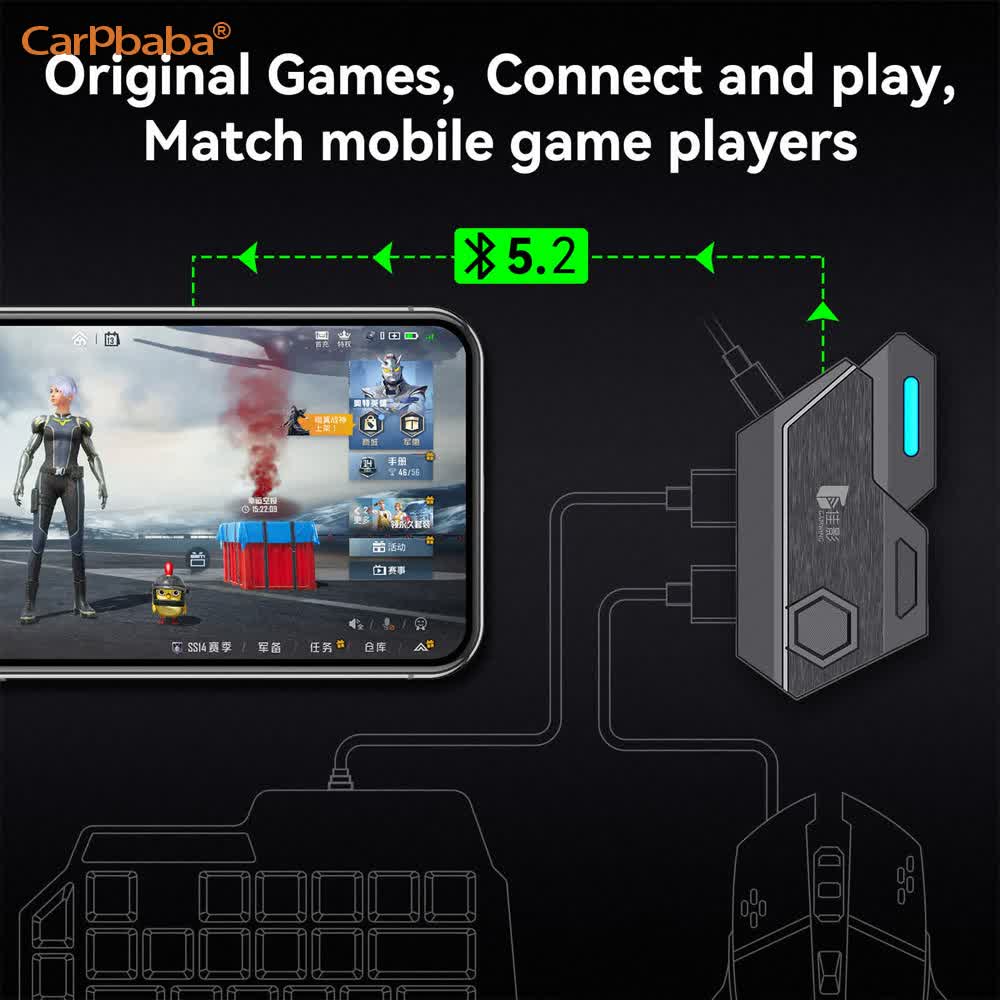 Gaming Keyboard And Mouse Converter For Mobile - Mix SE/Lite Mouse & Keyboard Converter