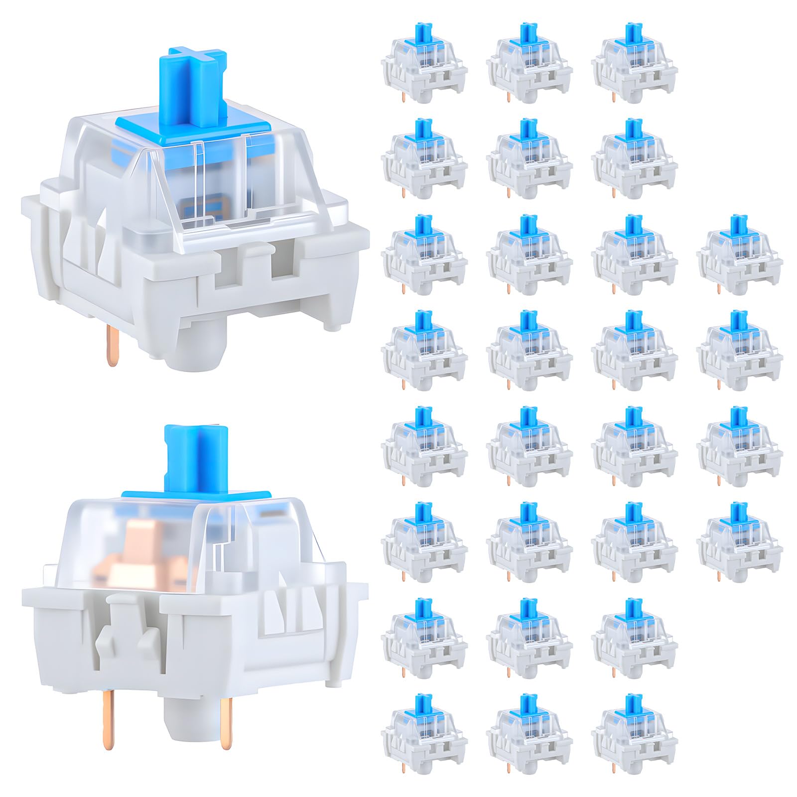 Gaming Keyboard Blue Switches - 30 PCS Mechanical Keyboard Switches 3