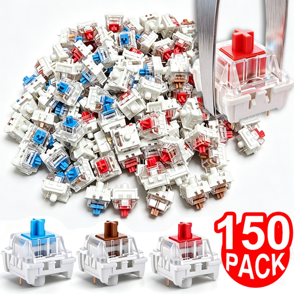 1-150Pcs 3 Pin DIY Mechanical  - Gaming Keyboard Blue Switches review and price