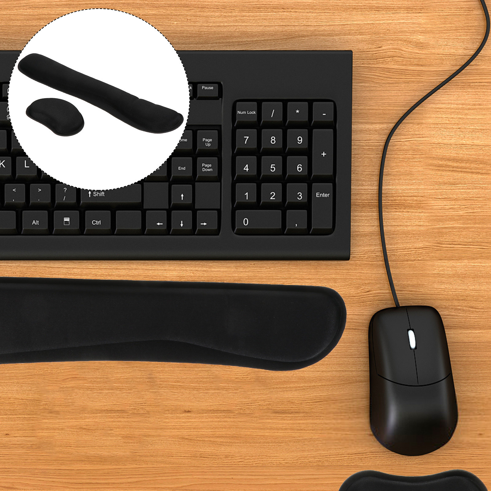 1Set Memory Foam Wrist Rest Se - Gaming Keyboard Mouse Set review and price