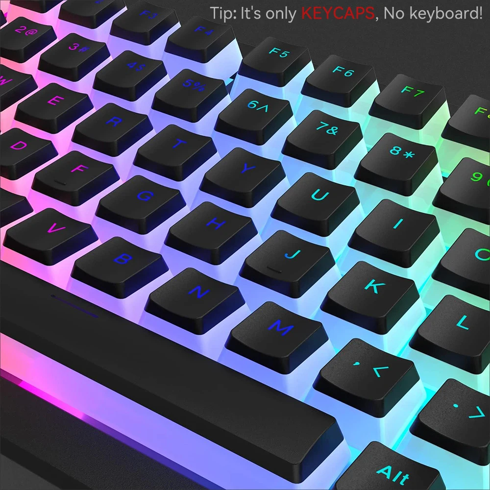 New Pudding PBT Keycaps 129 Ke - Gaming Keyboard Blue Switches review and price