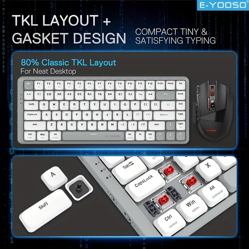 E-YOOSO Tri-Mode 2.4GWireless/ - Gaming Keyboard E Yooso review and price