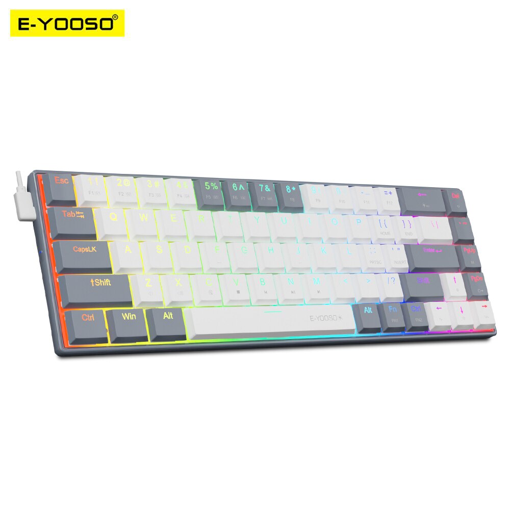 E-YOOSO A68 RGB Mini Slim USB  - Gaming Keyboard E Yooso review and price