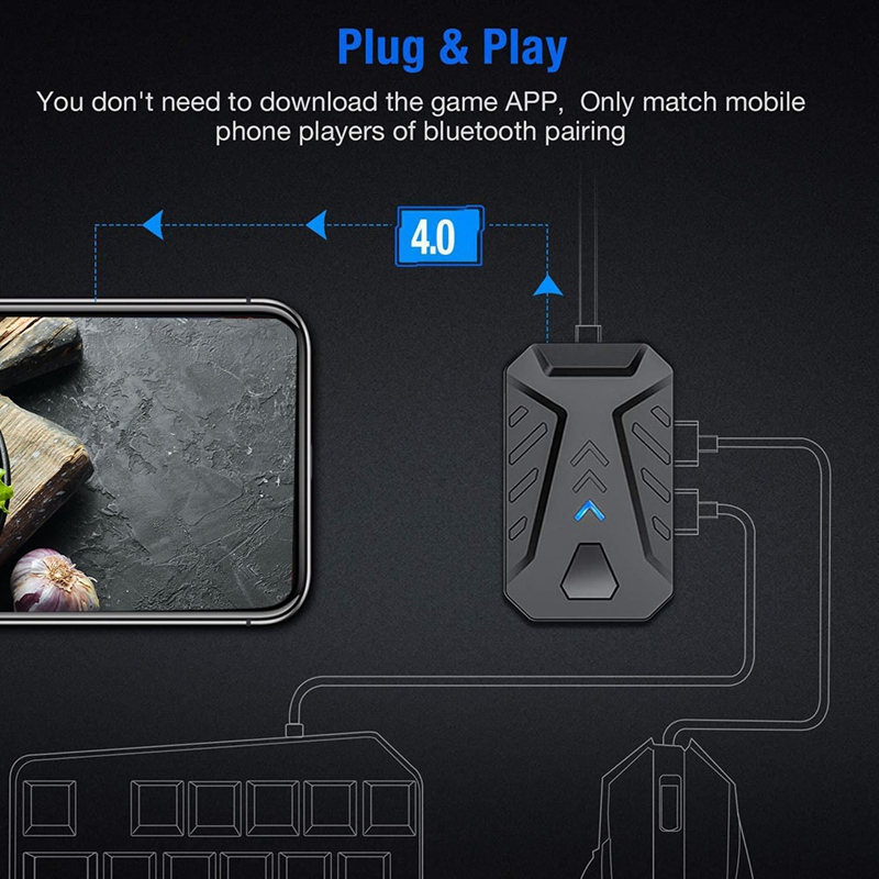 Portable Mobile Gaming Keyboar - Gaming Keyboard And Mouse Converter For Mobile review and price