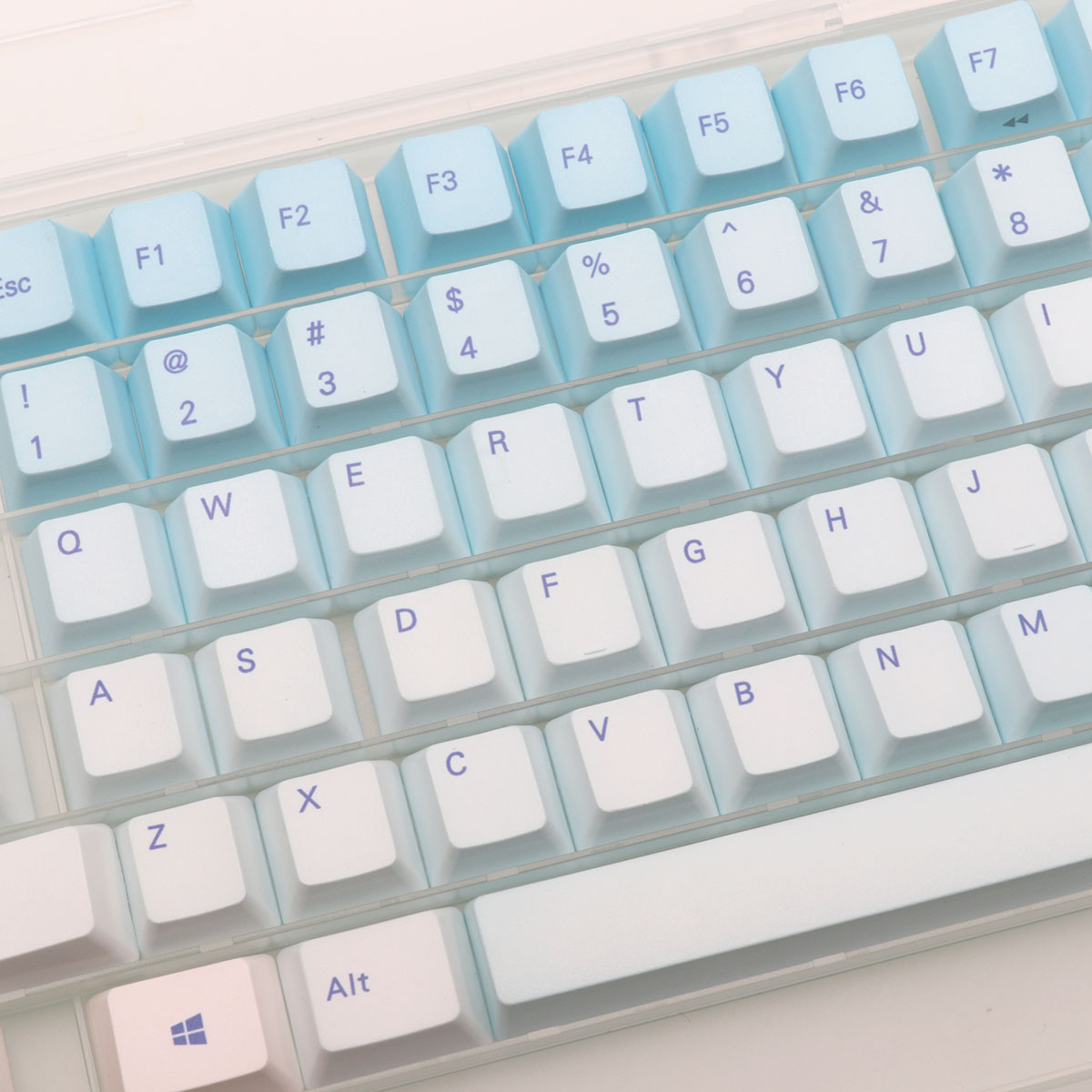 87 Keys Frost Blue Keycaps Che - Gaming Keyboard Blue Switches review and price