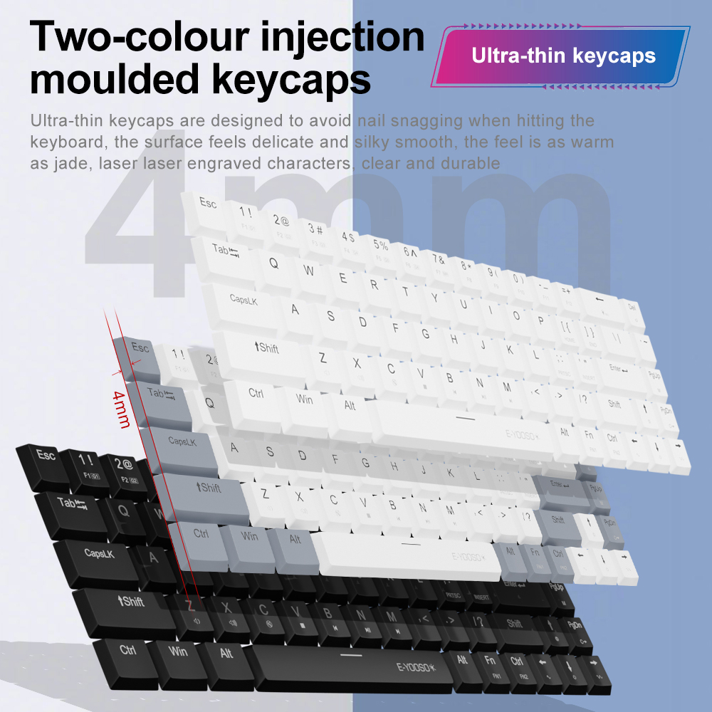 E-YOOSO A68 RGB Mini Slim USB  - Gaming Keyboard E Yooso review and price