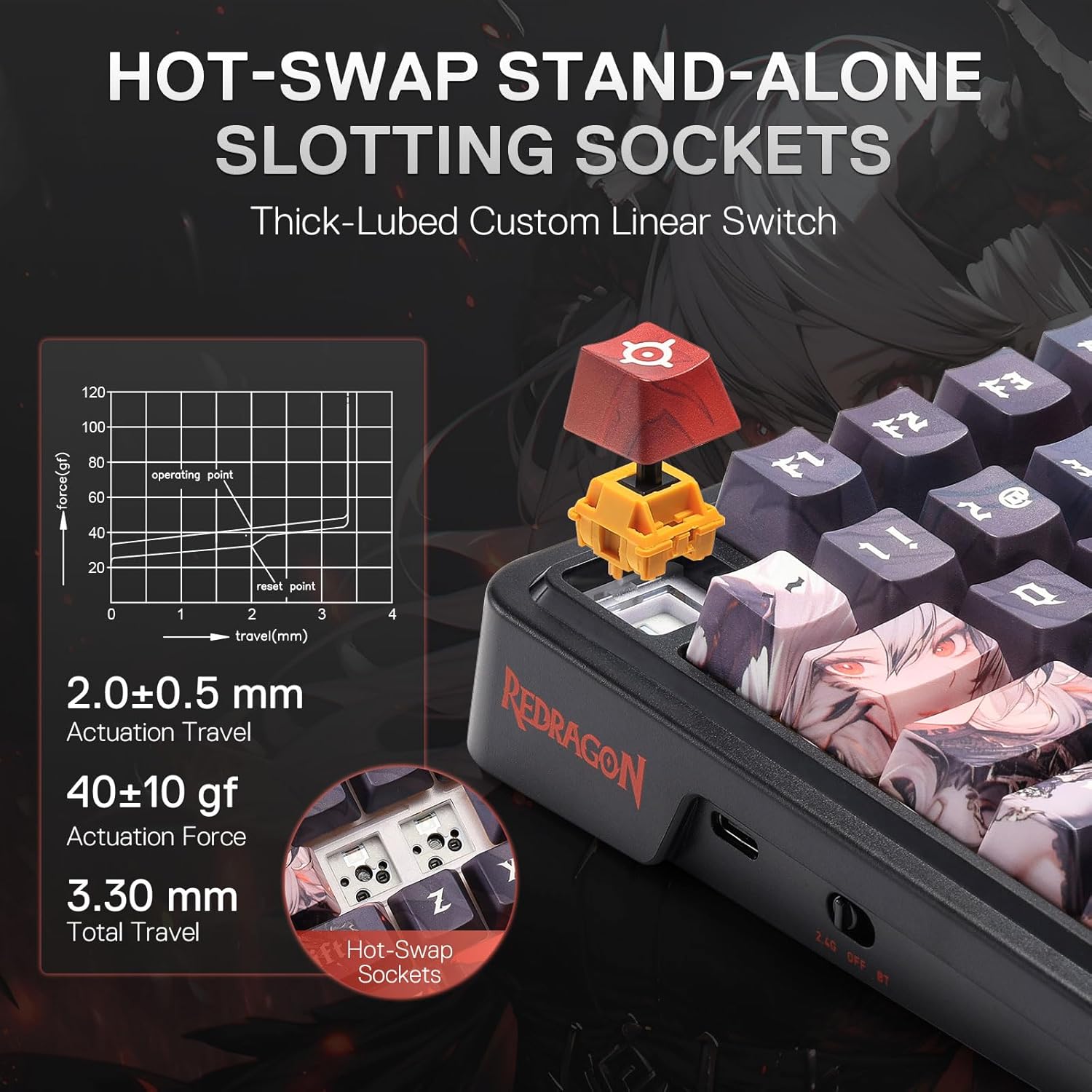Redragon Wireless Gasket Gamin - Gaming Keyboard Thocky review and price