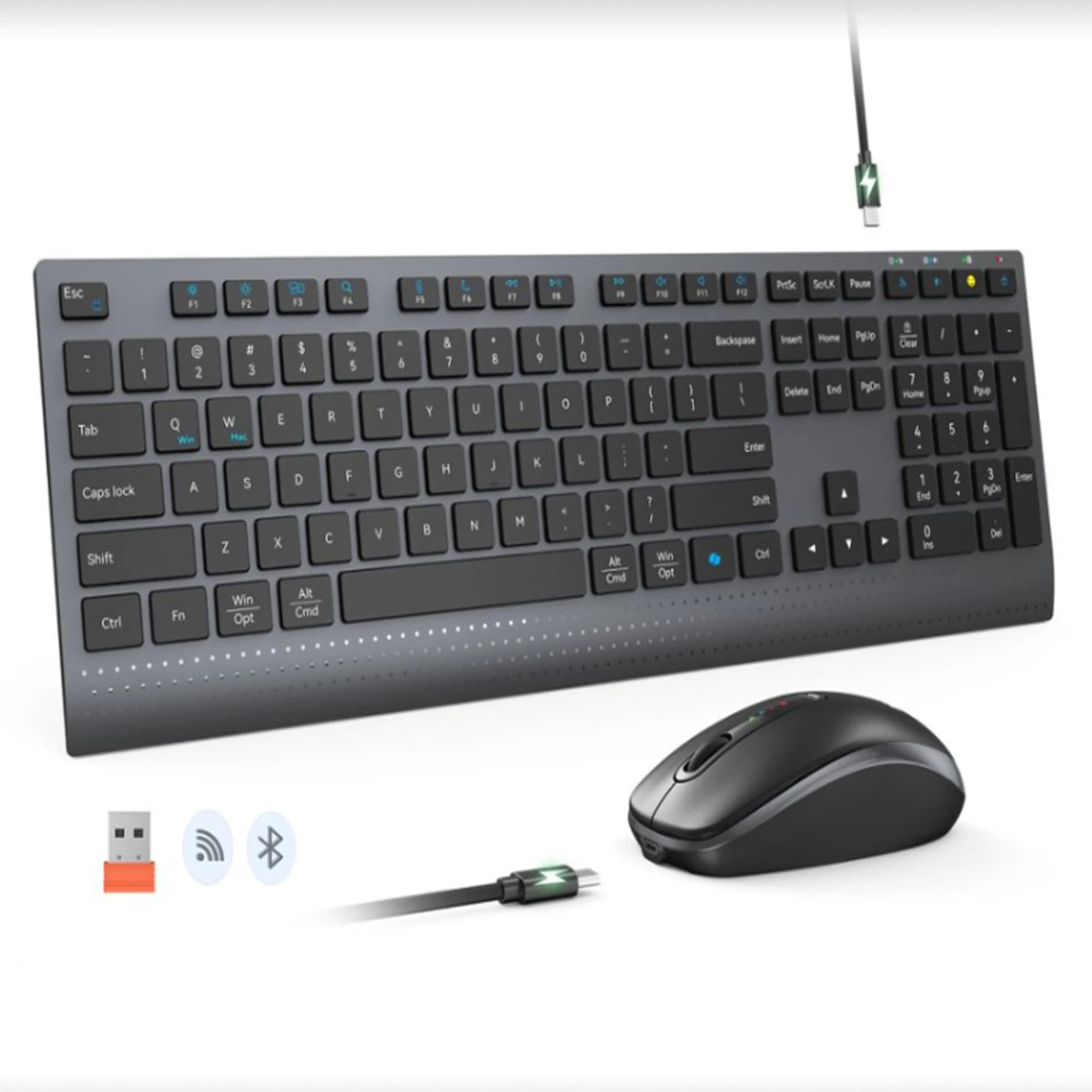 2.4G Bluetooth Dual-mode Wirel - Gaming Keyboard Mouse Set review and price