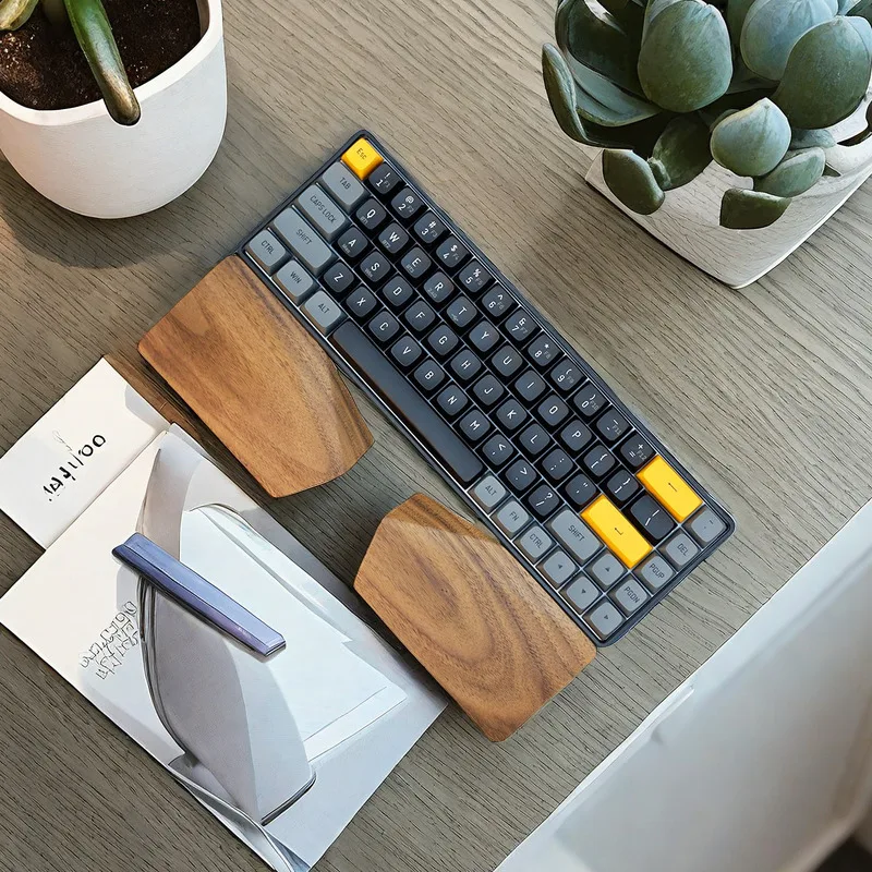 Split Walnut Palm Rest for 65% - Wrist Rest Wood review and price