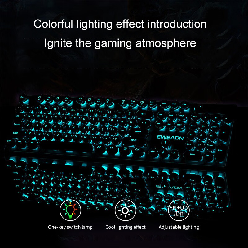 EWEADN Typewriter Gaming Keybo - Gaming Keyboard Typewriter review and price