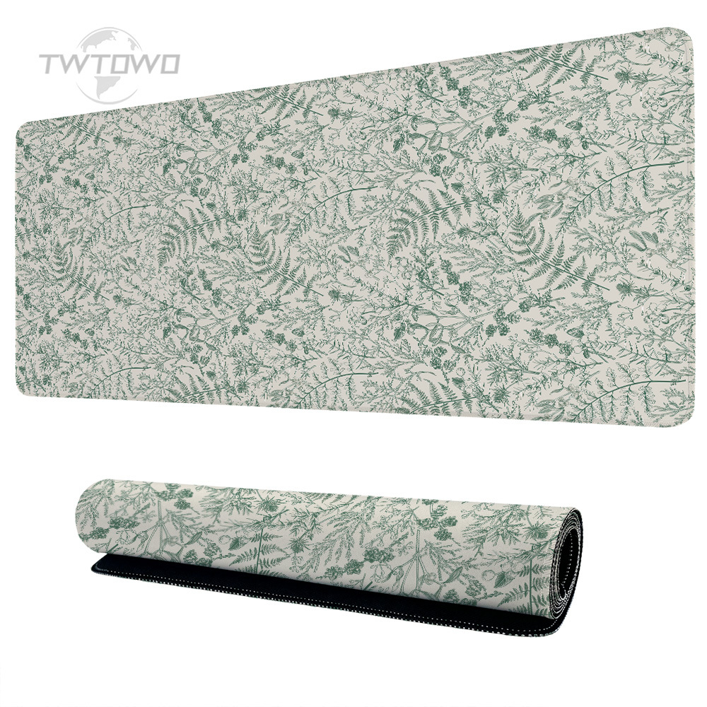 Mouse Pad Gaming Green Flower  - Gaming Keyboard And Mouse Combo review and price