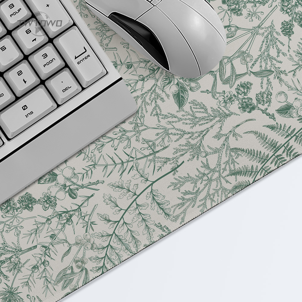 Mouse Pad Gaming Green Flower  - Gaming Keyboard And Mouse Combo review and price