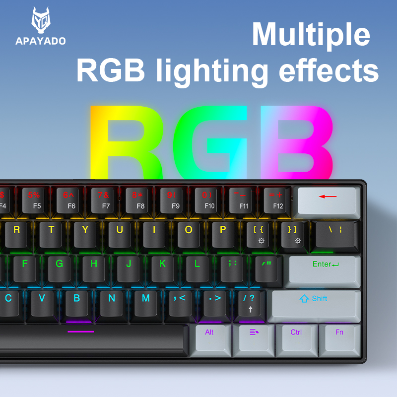 APAYADO K61 Mini 60% Gaming Ke - Keyboard Gaming Blue Switch review and price
