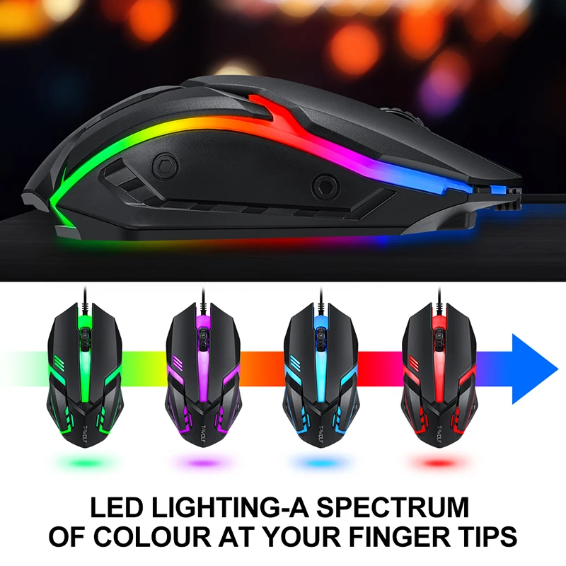 T-WOLF Game Four Piece TF800 I - Gaming Keyboard Mouse Set review and price