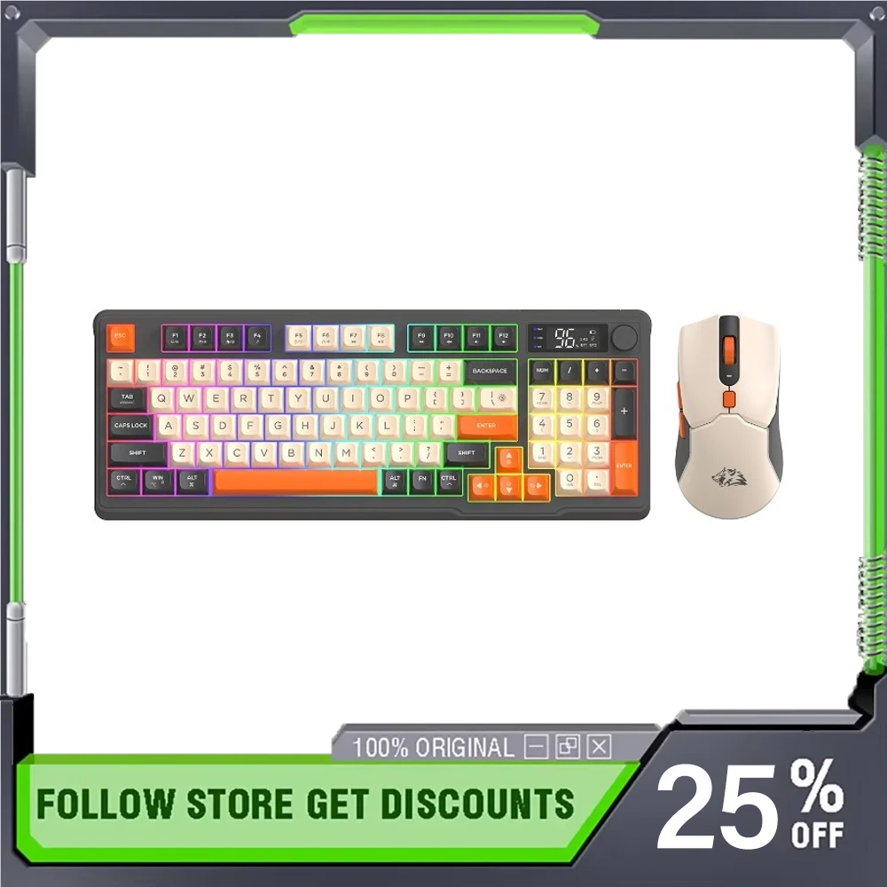 FreeWolf T96 Wireless Bluetoot - Gaming Keyboard Mouse Set review and price