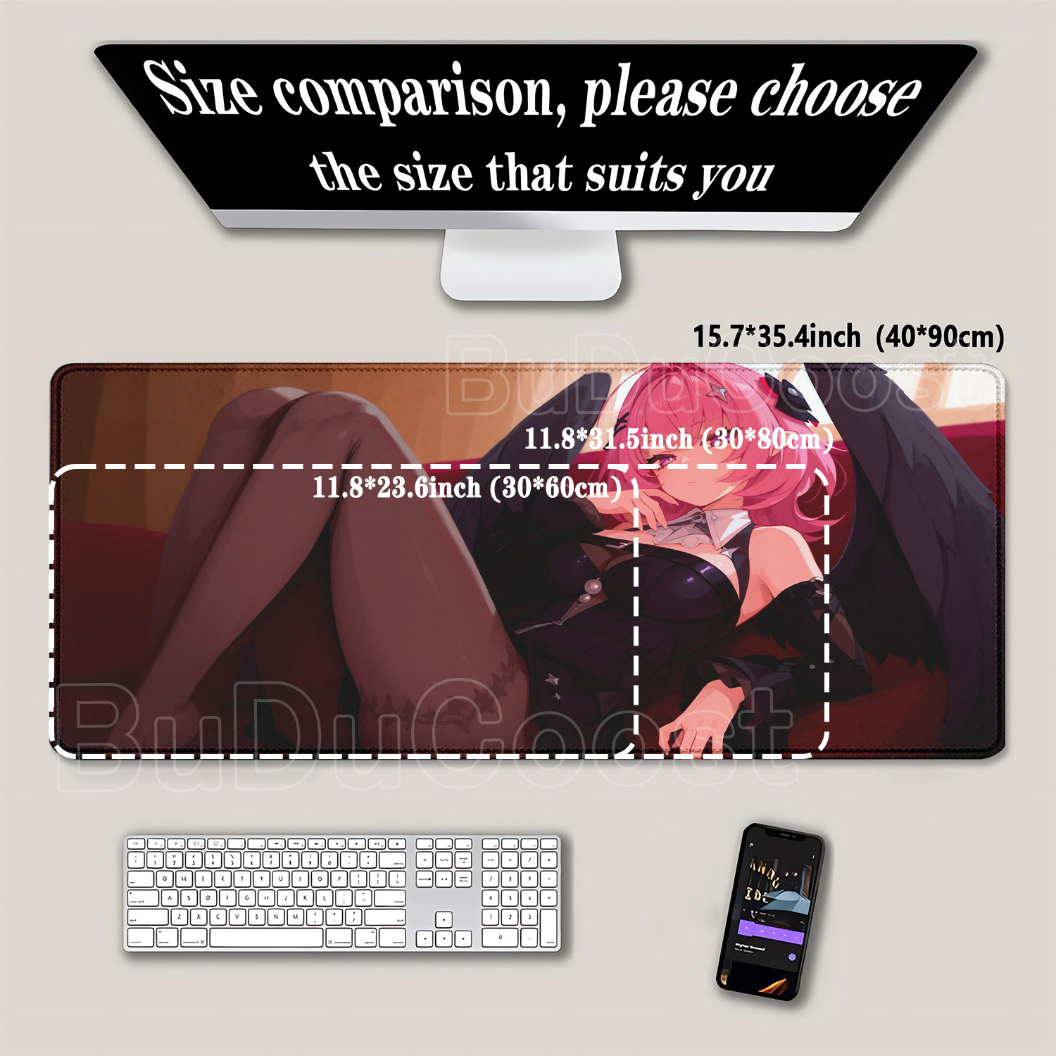 Mousepad HD Printing New Remie - Gaming Keyboard Typewriter review and price