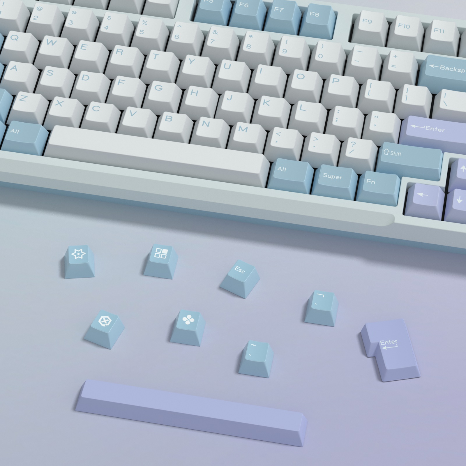 KBDiy GMK Illusion Keycap Cher - Gaming Keyboard Extension review and price