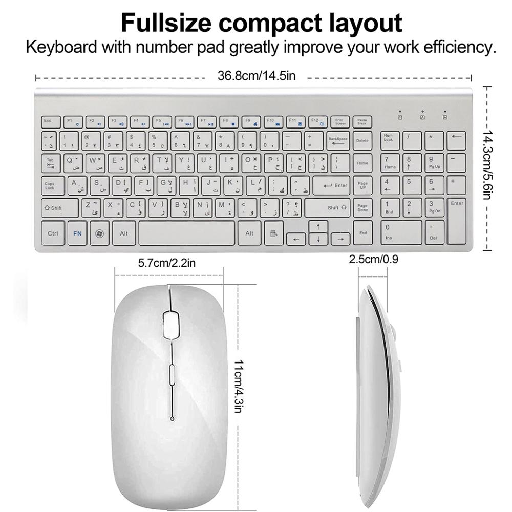 Arabic Enghish Character Slim  - Gaming Keyboard Mobile review and price
