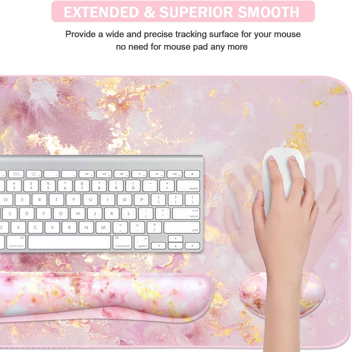 Large Gaming Mouse Pad with Ke - Gaming Keyboard Mouse Set review and price