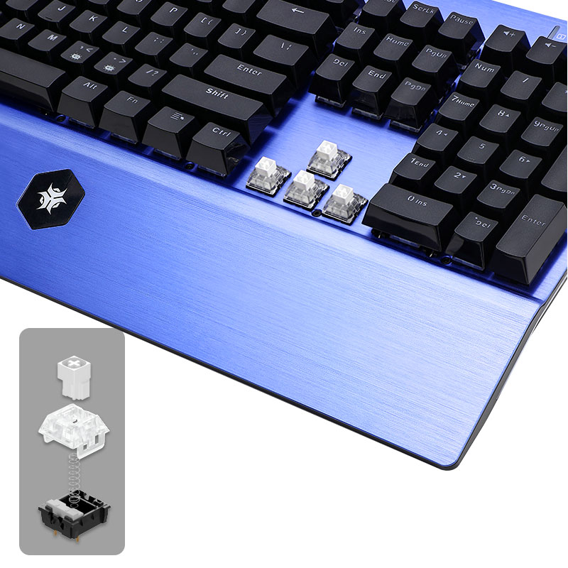 HEXGEARS GK739 Hot Swappable d - Keyboard Gaming Blue Switch review and price